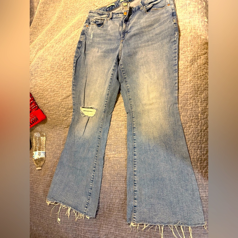 Worn once flare leg jeans